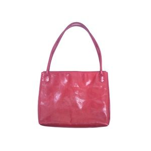 Vintage Hobo leather laptop tablet work bag RED